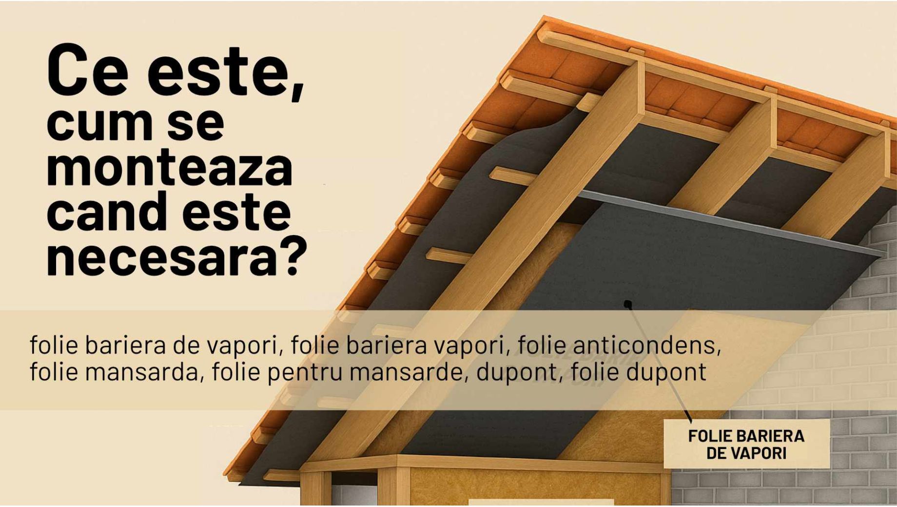 Bariera de vapori: ce este, cum functioneaza si cum se monteaza