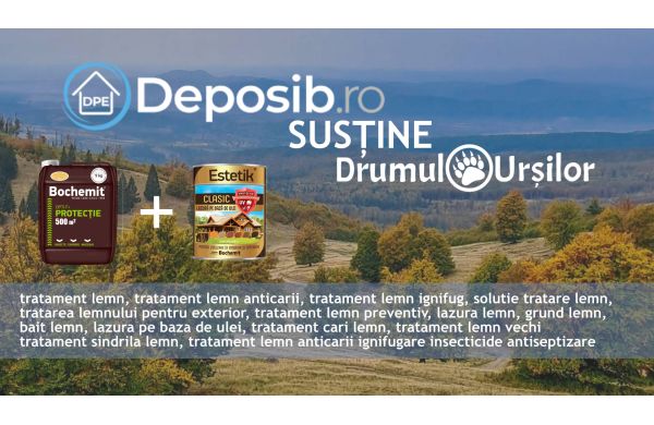 Protejarea unor borne kilometrice pe traseul "Drumul Ursilor" cu Estetik Gri si OptiF +
