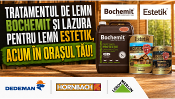 Tratamentul de lemn Bochemit si Lazura lemn Estetik acum la tine in oras!