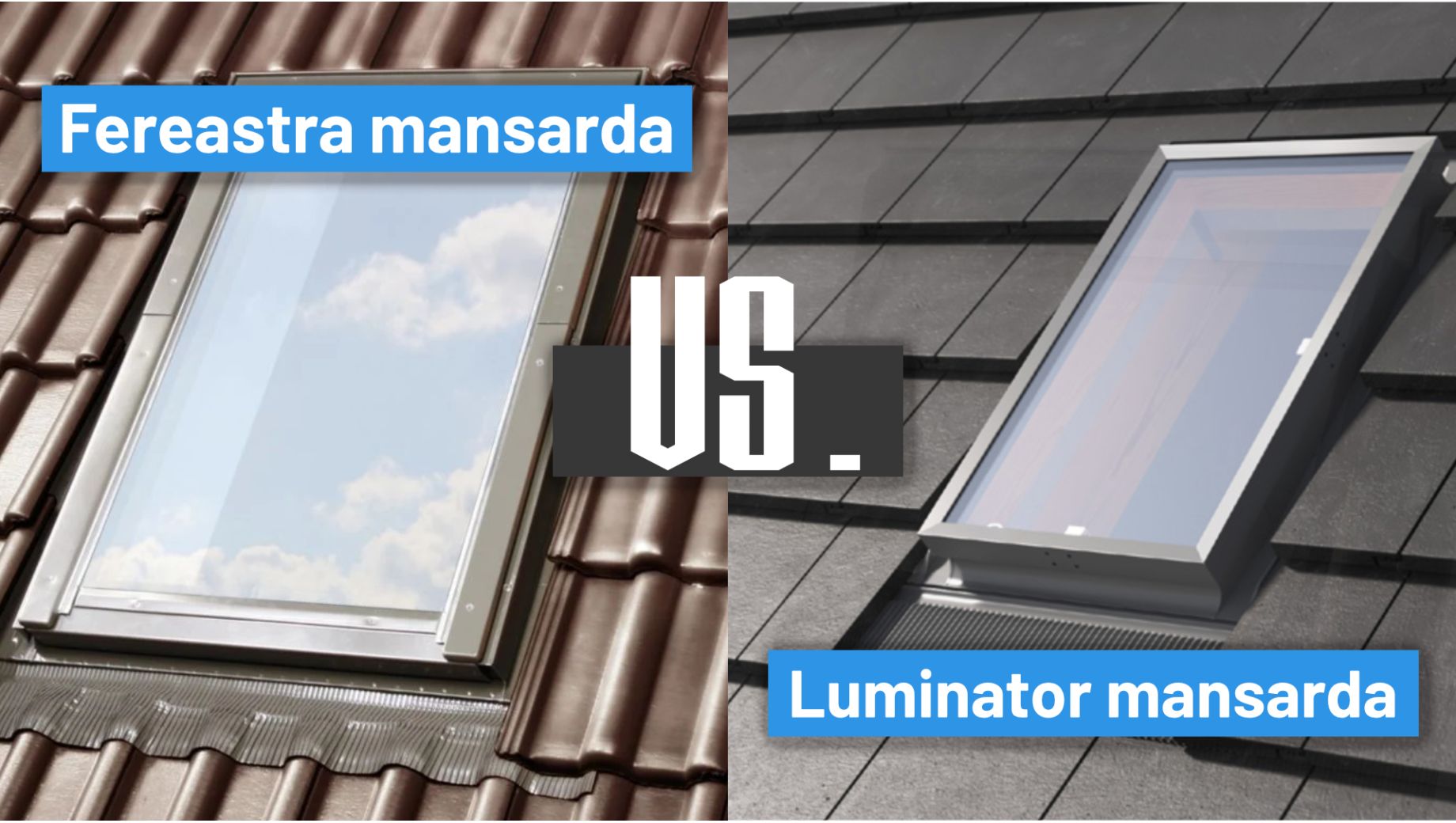 Diferente dintre o fereastra mansarda si luminatoare acoperis