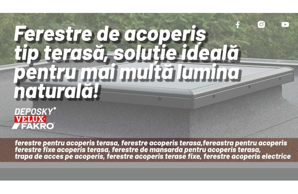 Ferestre pentru Acoperis Terasa - Ghid Complet pentru Alegerea Corecta