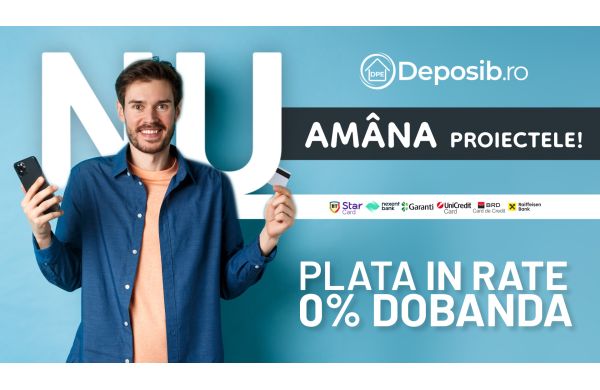 Cum poti platii in rate pe Deposib.ro cu 0% dobanda ?