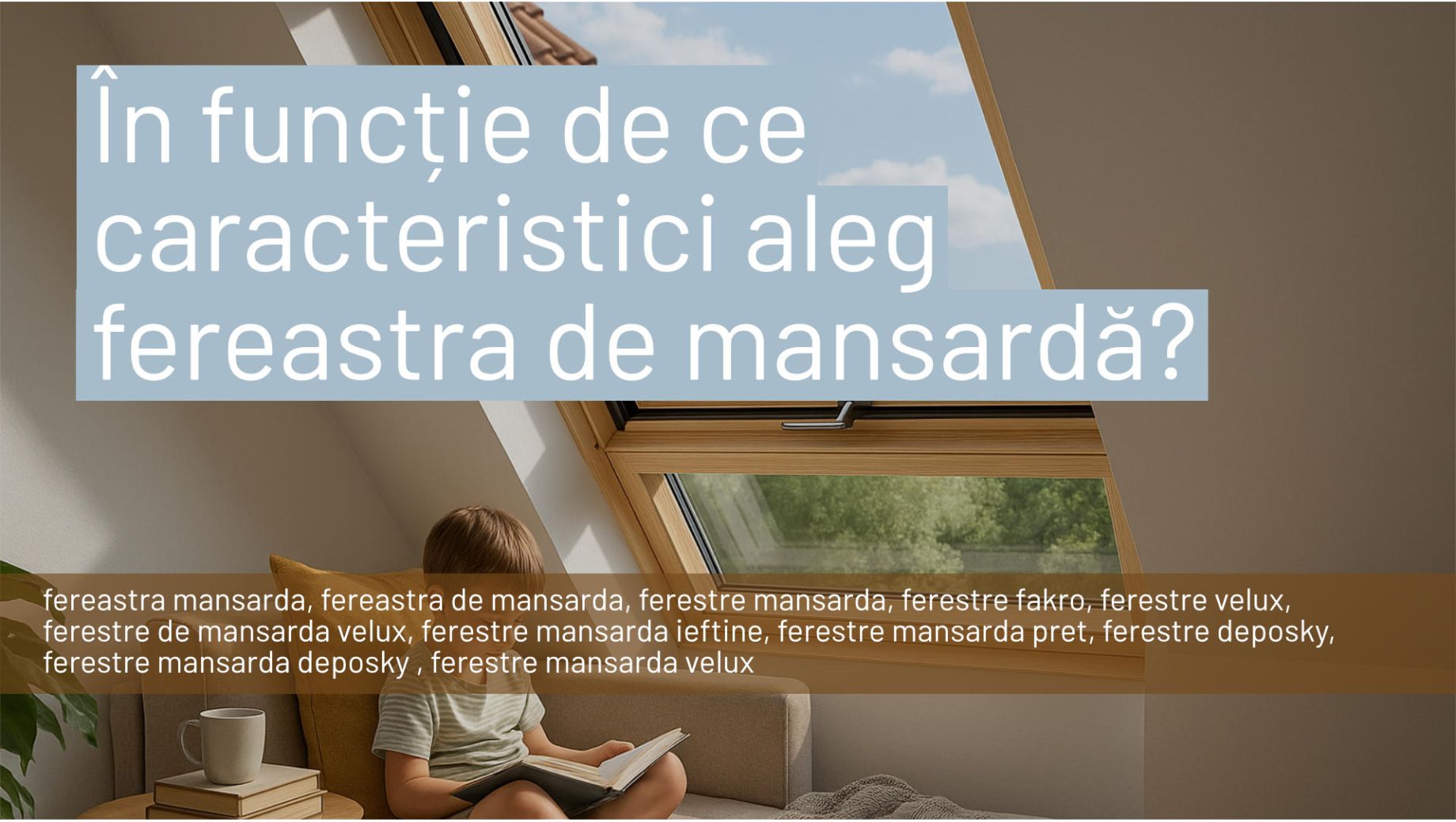 În funcție de ce caracteristici îmi aleg fereastra de mansarda? 