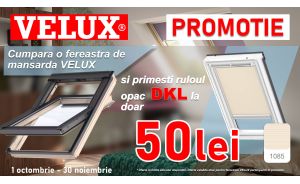 Rulou fereastra mansarda la doar 50 de lei! Descopera campania VELUX 2026
