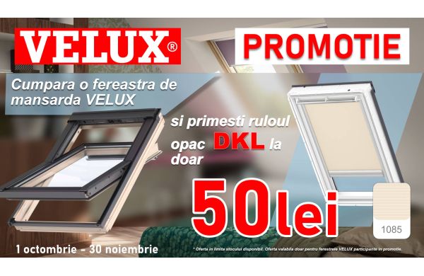 Rulou fereastra mansarda la doar 50 de lei! Descopera campania VELUX 2026