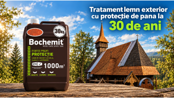 Tratament lemn exterior cu protectie de pana la 30 de ani - Bochemit Forte Profi