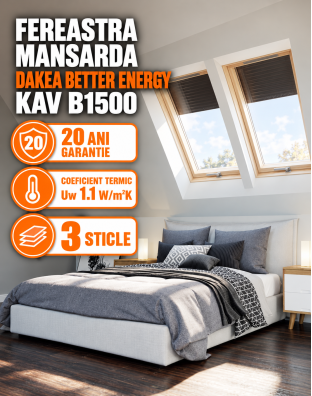 Fereastra mansarda DAKEA BETTER ENERGY KAV B1500