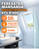 Fereastra mansarda DAKEA BETTER SAFE PVC KPV B1000