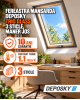 Fereastra mansarda DEPOSKY TRIO GLASS 3 sticle, maner jos