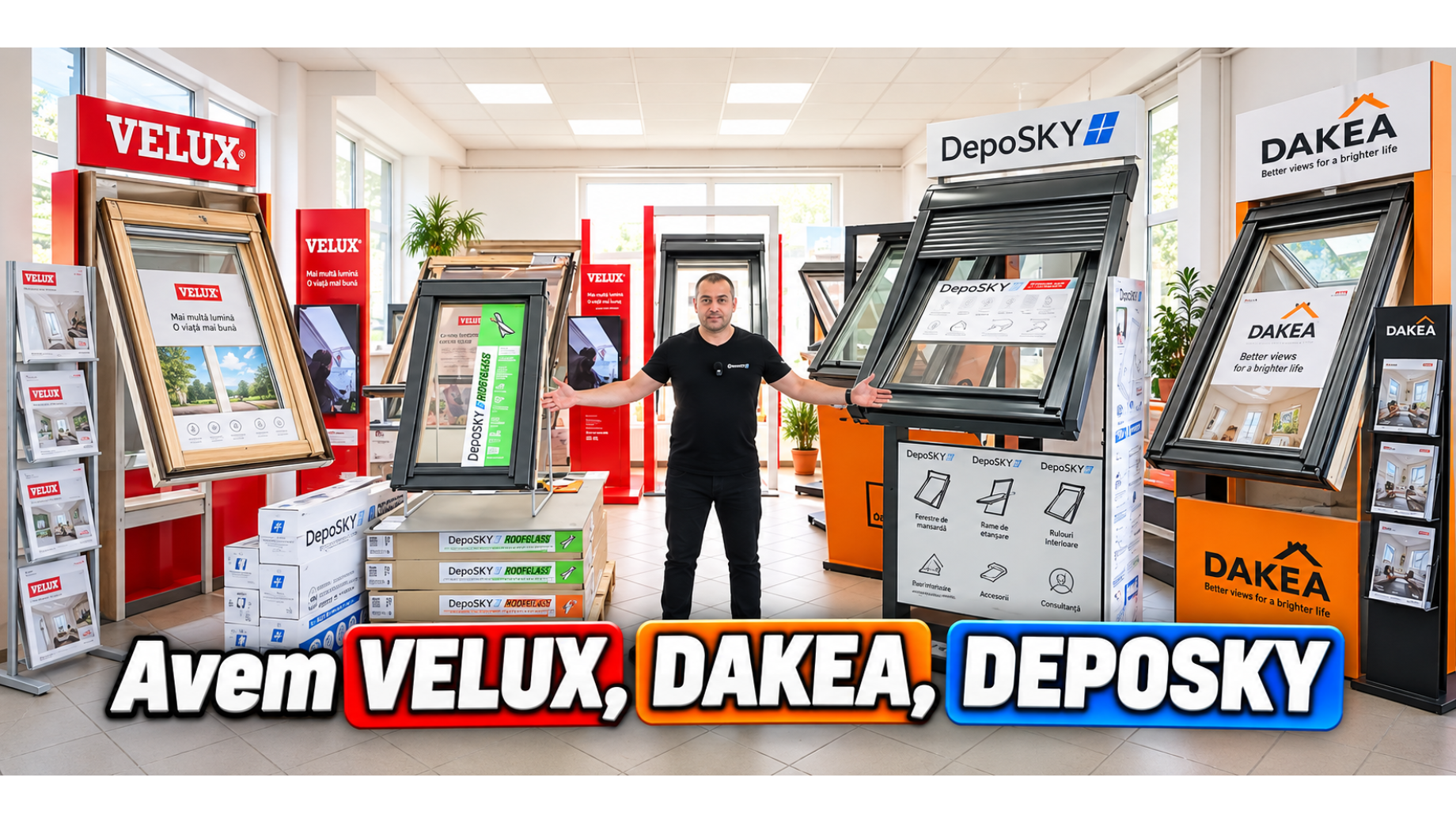 Ferestre de mansarda VELUX, DAKEA si DEPOSKY, la DEPOSIB
