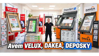 Ferestre de mansarda VELUX, DAKEA si DEPOSKY, la DEPOSIB
