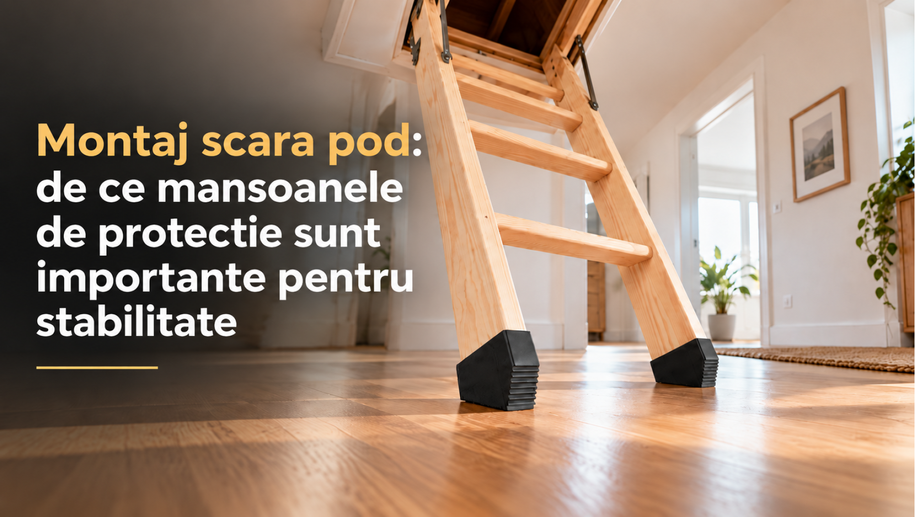 Montaj scara pod: de ce mansoanele de protectie sunt importante pentru stabilitate