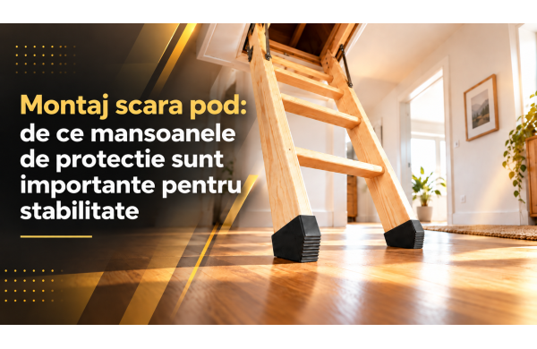 Montaj scara pod: de ce mansoanele de protectie sunt importante pentru stabilitate