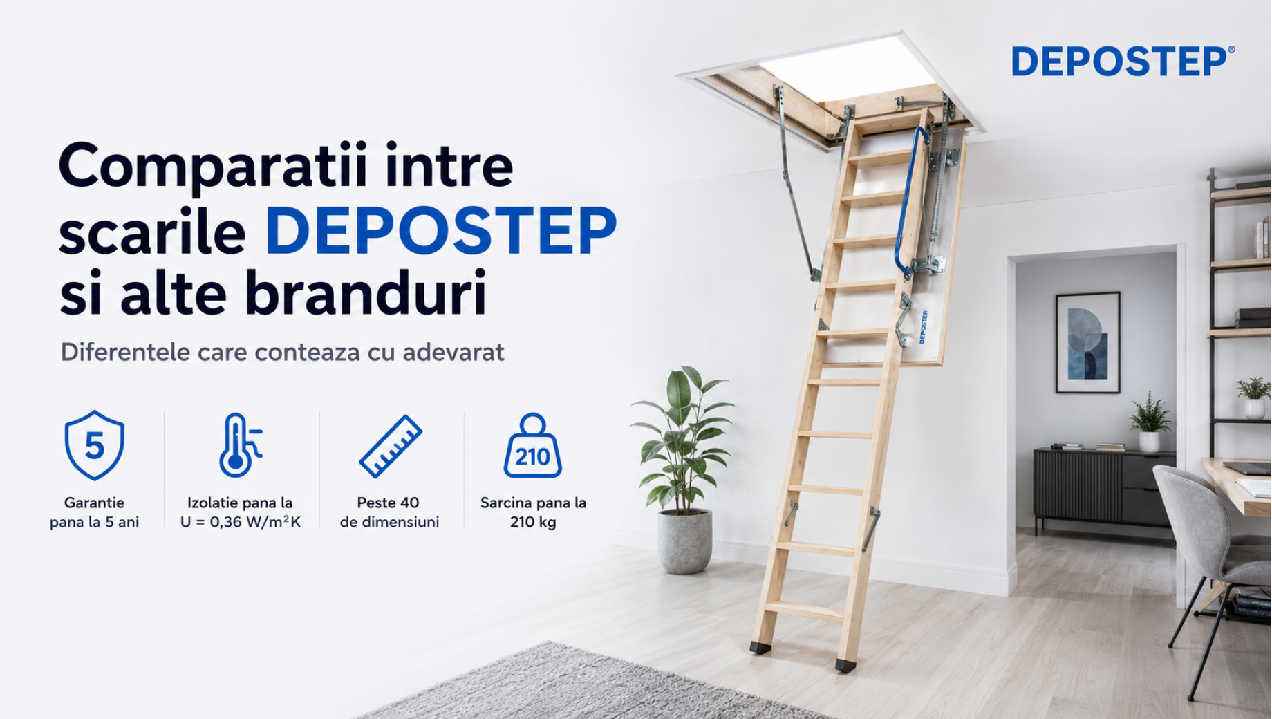 Comparatii intre scarile DEPOSTEP si alte branduri. Diferentele care conteaza fac diferenta!