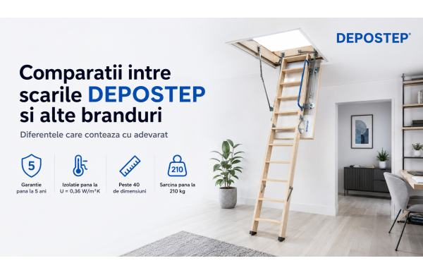 Comparatii intre scarile DEPOSTEP si alte branduri. Diferentele care conteaza fac diferenta!