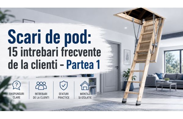Scari de pod si mansarda: 15 intrebari frecvente de la clienti – Partea 1