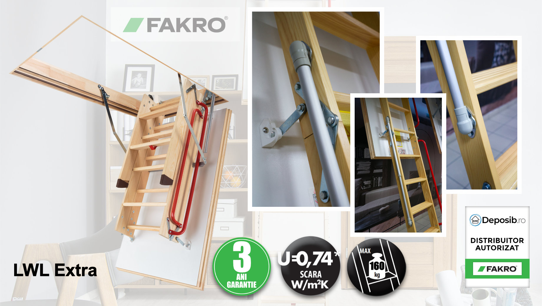 Fakro LWL Extra - scara cu cel mai bun raport pret functionalitate.