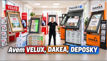 Ferestre de mansarda VELUX, DAKEA si DEPOSKY, la DEPOSIB