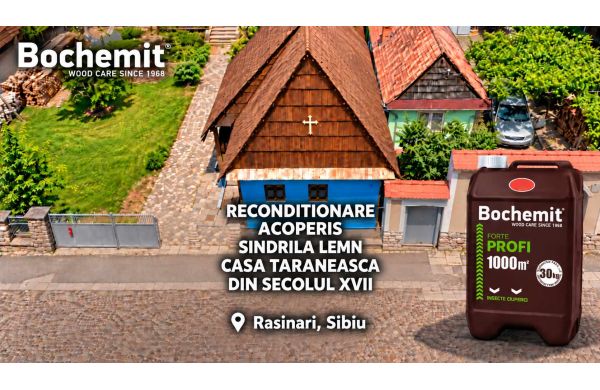 O casa cu poveste din Rasinari: acoperis din sindrila de lemn reconditionat cu Bochemit