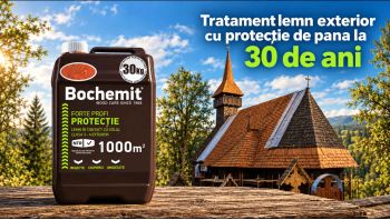 Tratament lemn exterior cu protectie de pana la 30 de ani - Bochemit Forte Profi