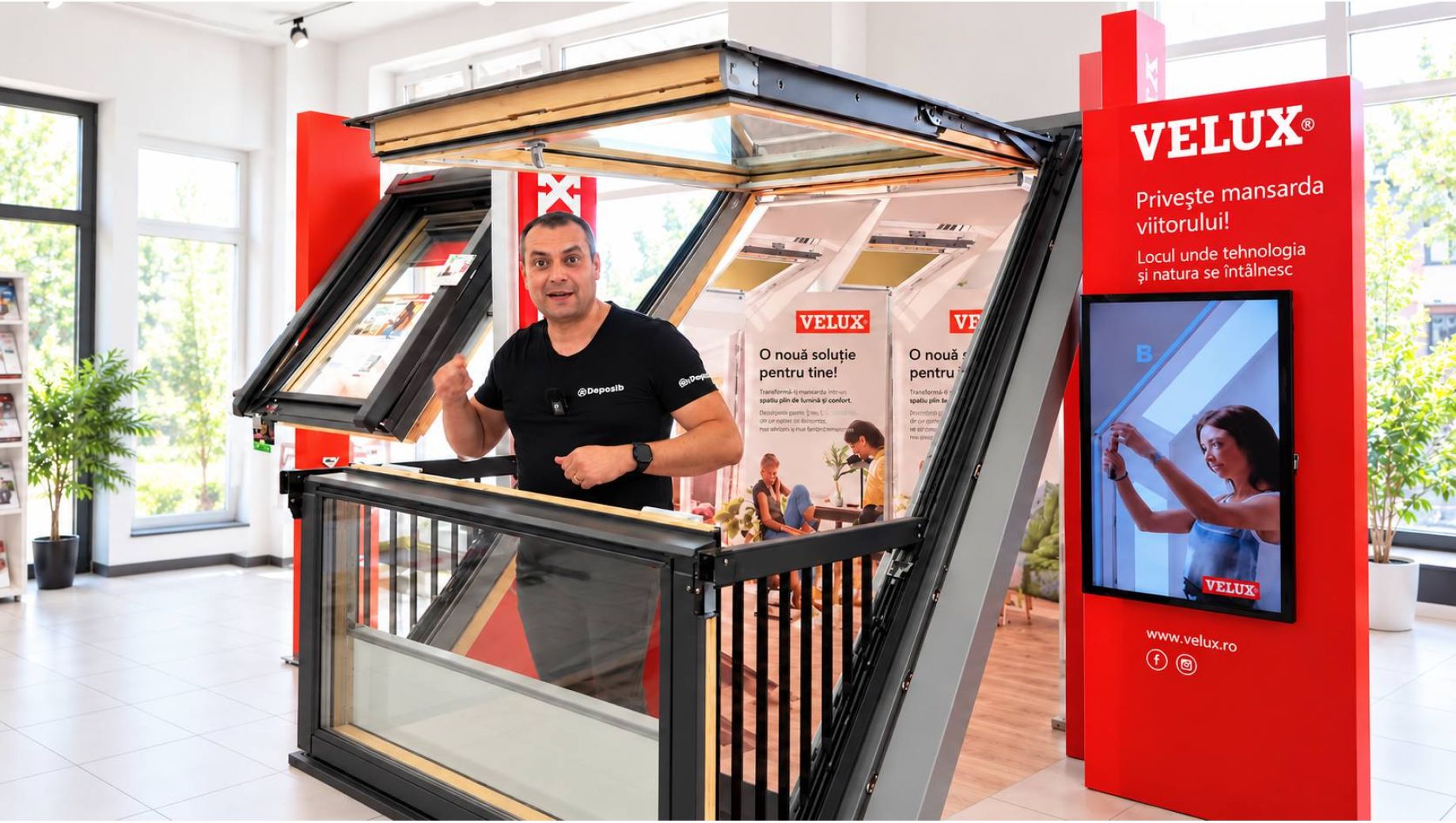 Ferestre VELUX la DEPOSIB: mansarda, acoperis terasa si balcon