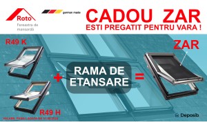 Campanie promotionala "Rulou exterior parasolar cadou ROTO ZAR" la achizitia de ferestre de mansarda ROTO