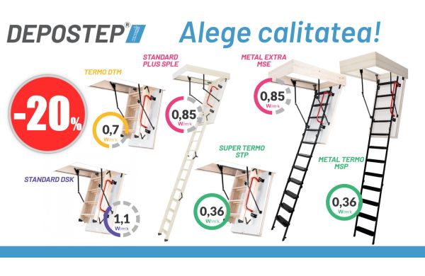 DEPOSTEP - cel mai bun raport pret - calitate pentru o scara de pod 