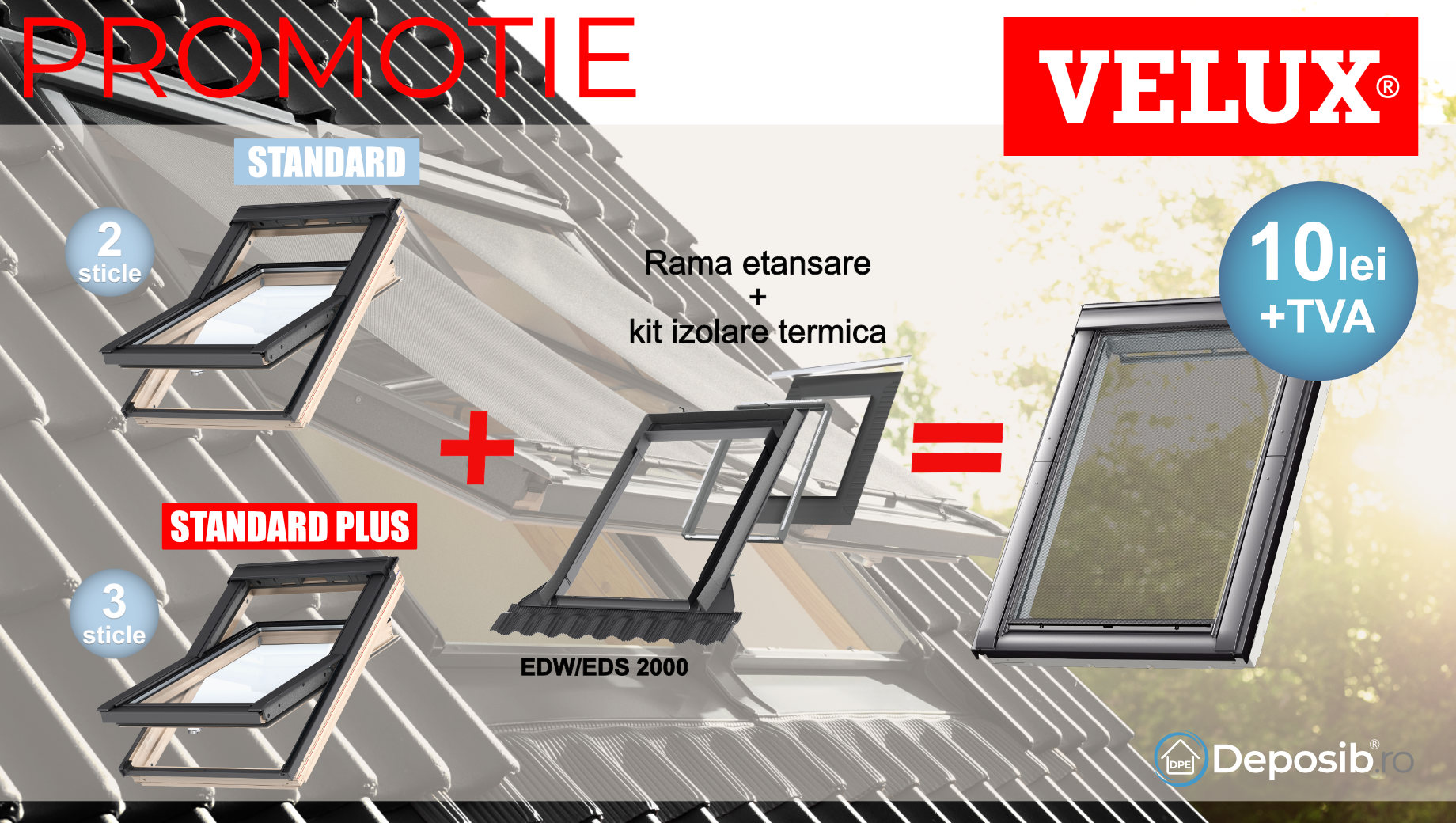 Velux - Promotie rulou parasolar MHL