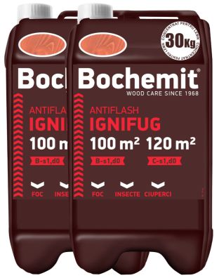 Solutie ignifugare lemn BOCHEMIT ANTIFLASH 2X30KG MARO, B-s1 d0, C-s1 d0