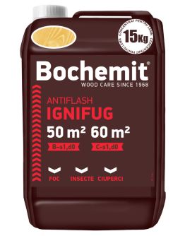 Solutie ignifugare lemn BOCHEMIT ANTIFLASH 15KG TRANSPARENT, B-s1 d0, C-s1 d0