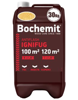 Solutie ignifugare lemn BOCHEMIT ANTIFLASH 30KG TRANSPARENT, B-s1 d0, C-s1 d0