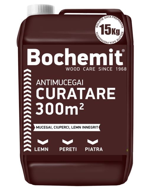 Solutie antimucegai si curatare lemn innegrit BOCHEMIT ANTIMUCEGAI 15KG