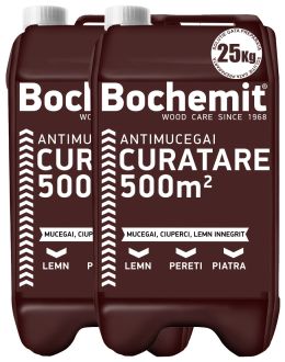 Solutie antimucegai si curatare lemn innegrit BOCHEMIT ANTIMUCEGAI 2X25KG