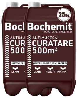 Solutie antimucegai si curatare lemn innegrit BOCHEMIT ANTIMUCEGAI 2X25KG