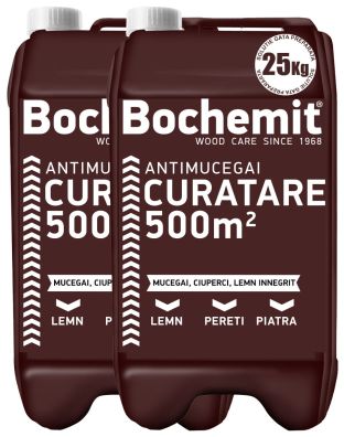 Solutie antimucegai si curatare lemn innegrit BOCHEMIT ANTIMUCEGAI 2X25KG