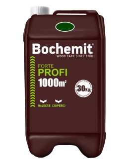 Solutie protectie lemn in contact cu solul sau apa Bochemit Forte Profi 30Kg, verde, concentrat, 1000m2, anti insecte si ciuperci. Uz industrial.