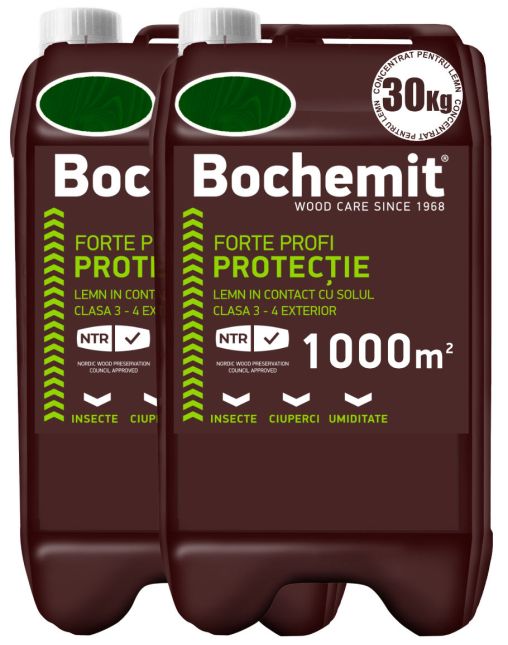 BOCHEMIT FORTE PROFI VERDE - protectie lemn in contact cu solul 2X30KG
