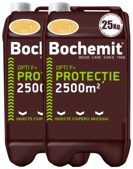 Grund lemn BOCHEMIT OPTI F+t 2X25KG TRANSPARENT, anti insecte. ciuperci, mucegai