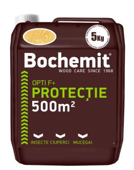 Grund lemn BOCHEMIT OPTI F+t 5KG TRANSPARENT, anti insecte, ciuperci si mucegai