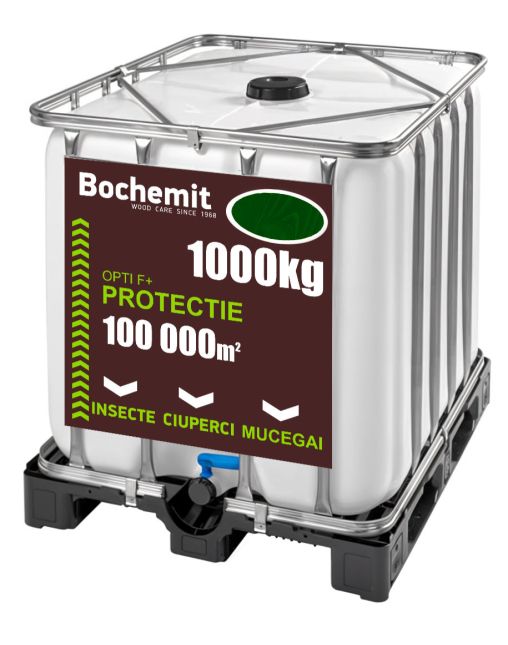 Grund lemn BOCHEMIT OPTI F+t 1000KG VERDE, anti insecte, ciuperci si mucegai