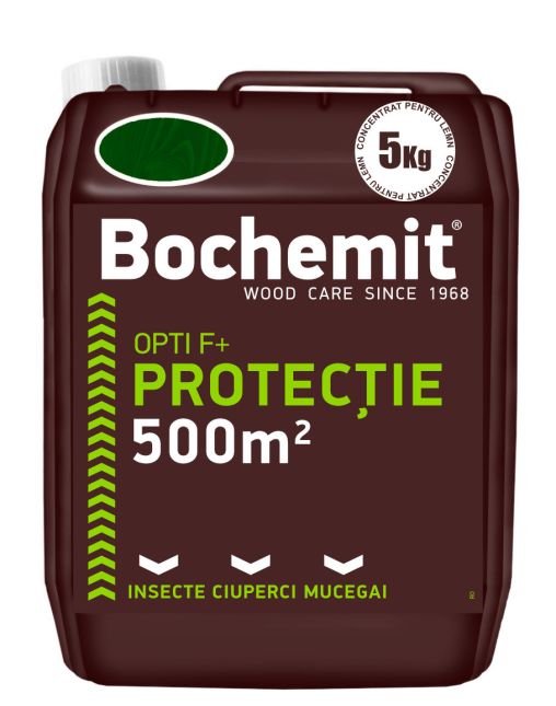 Grund lemn BOCHEMIT OPTI F+t 5KG VERDE, anti insecte, ciuperci si mucegai