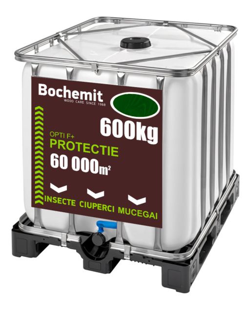 Grund lemn BOCHEMIT OPTI F+t 600KG VERDE, anti carii, ciuperci si mucegai