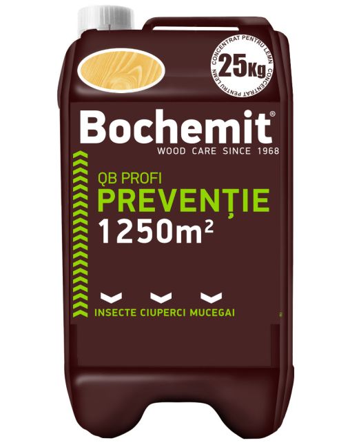 Solutie tratare preventiva lemn BOCHEMIT QB PROFI TRANSPARENT 25KG