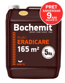 Solutie eradicare insecte lemn atacat Bochemit Plus I 5Kg, transparent, concentrat, 165m2