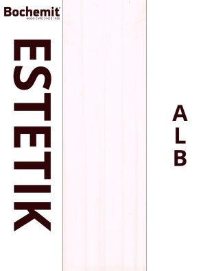 Lazura lemn BOCHEMIT ESTETIK CLASIC 1L ALB, protectie UV
