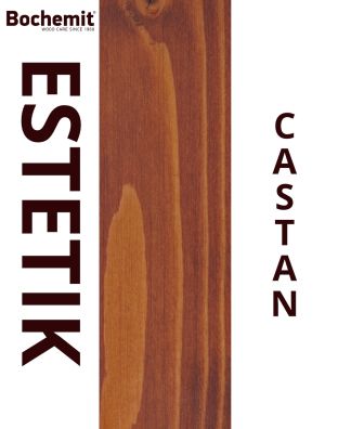 Lazura lemn BOCHEMIT ESTETIK CLASIC 1L CASTAN, protectie UV