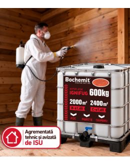 Solutie ignifugare lemn Bochemit Antiflash 600 kg maro, B-s1,d0