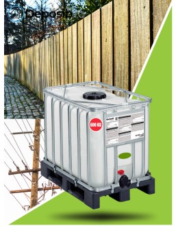 Solutie protectie lemn in contact cu solul sau apa Bochemit Forte Profi 600Kg, verde, concentrat, anti insecte si ciuperci. Uz industrial.