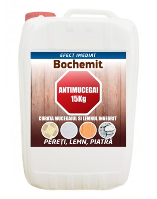 Solutie curatare mucegai si lemn innegrit Bochemit Antimucegai 15Kg, 300m2, efect dezinfectant