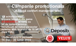 Campanie promotionala Velux „Adaugă confort mansardei tale!”
